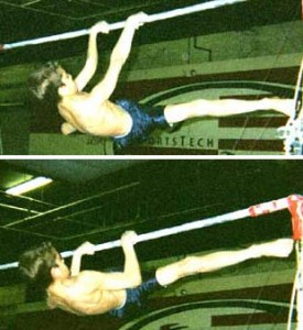 Straddle Front Lever pull up